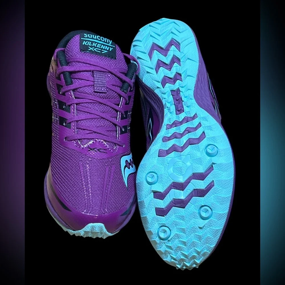 Size 5 - Saucony Shoes Womens 10 Purple Kilkenny XC7 Running Mesh Low S19041-3‎